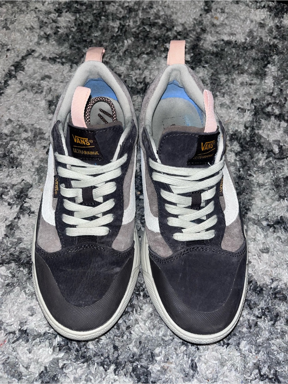 Vans Men's Black, Gray & Pink UltraRange Sneakers